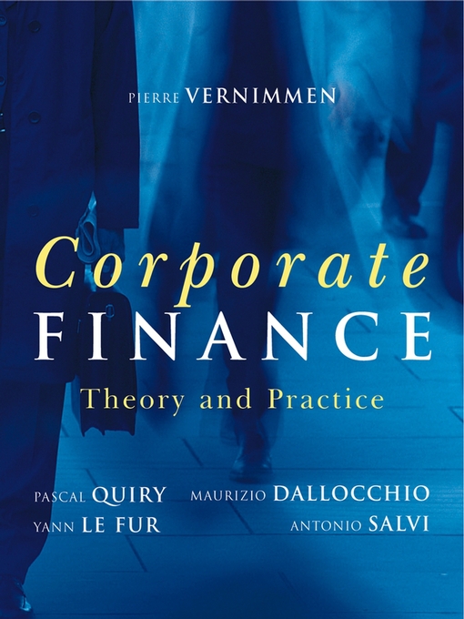 Title details for Corporate Finance by Pierre Vernimmen - Available